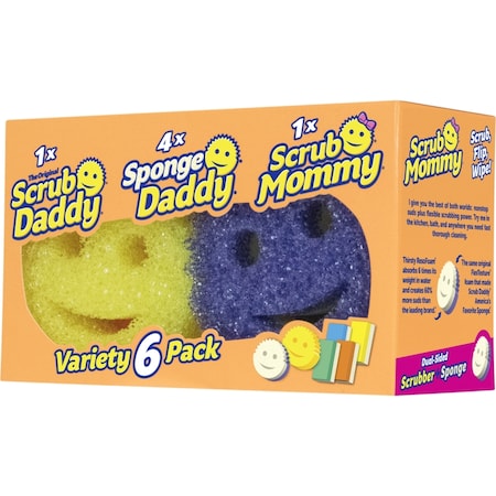 Scrub Daddy SCRUBBR SPNG HVY DTY 6PK 09906001CS0EN01
